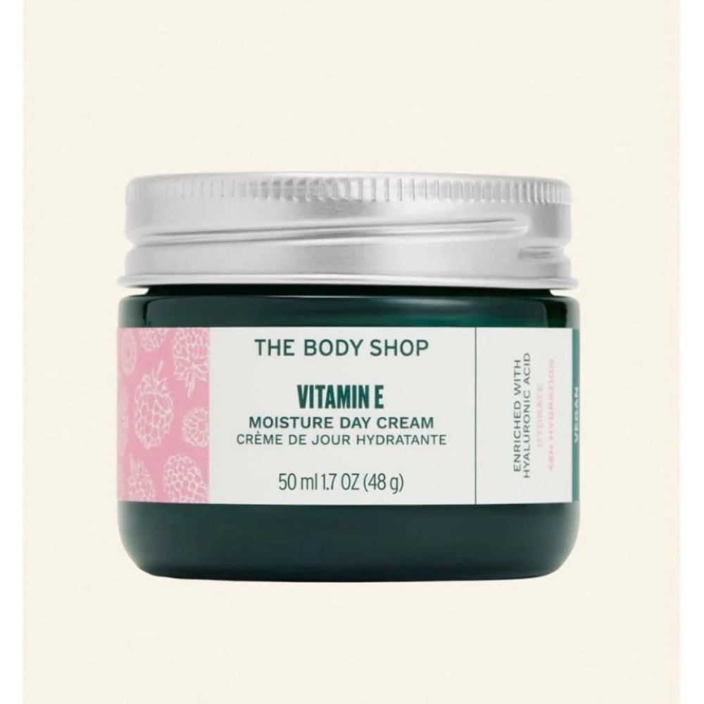The Body Shop Vit. E Moisture Day Cream Brand New 1.7 oz